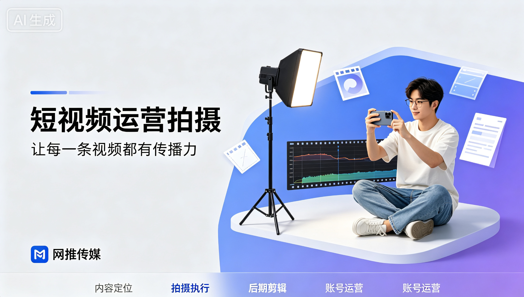 短视频运营服务项目展示界面